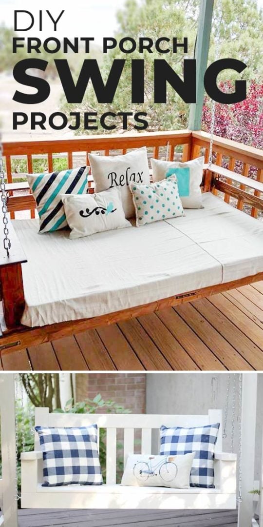 DIY Porch Swing Ideas to Build for Your Front Porch • The Budget Decorator