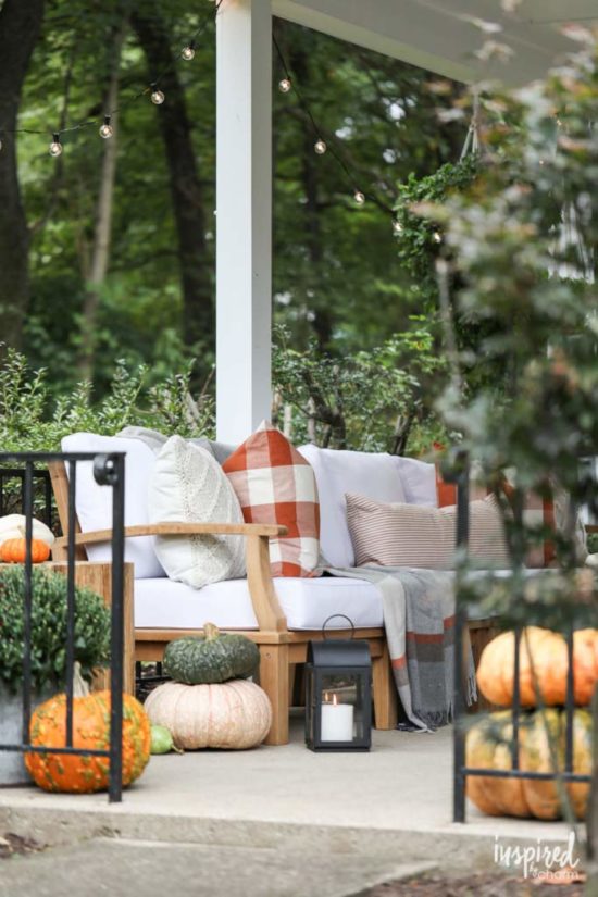 Fall Front Porch Ideas (On a Budget!) • The Budget Decorator