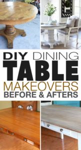 DIY Dining Table Makeovers - Before & Afters • The Budget Decorator