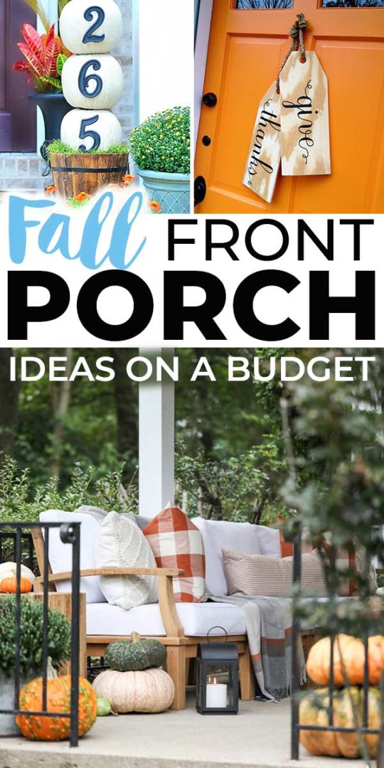 Fall Front Porch Ideas (On a Budget!) • The Budget Decorator